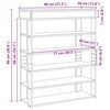 vidaXL Shoe Rack betonově dub 80x30x98 cm kompozitní dřevo