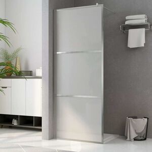 vidaXL Z&aacute;stěna do průchoz&iacute; sprchy cel&eacute; ml&eacute;čn&eacute; ESG sklo 80 x 195 cm