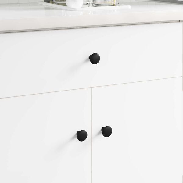 vidaXL Rukojeť 12 pcs Čern&aacute; &Oslash;30 mm Hlin&iacute;k