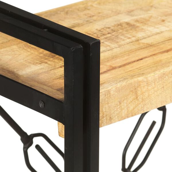 vidaXL Knihovna se 3 policemi 90 x 30 x 80 cm masivn&iacute; mangovn&iacute;k