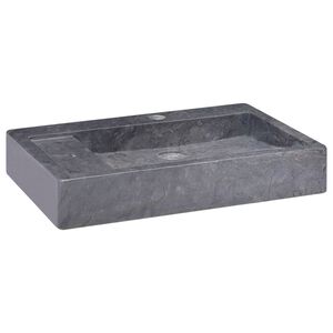 vidaXL Umyvadlo čern&eacute; 58 x 39 x 10 mramor