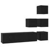 vidaXL Sestava TV skř&iacute;něk 6 pcs 60 x 30 x 30 cm Čern&yacute; dub