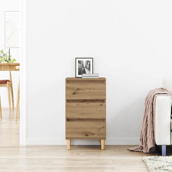 vidaXL Nočn&iacute; skř&iacute;ňka Artisanov&yacute; dub 40 x 35 x 70 cm kompozitn&iacute; dřevo