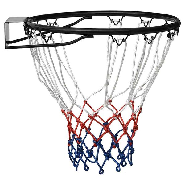 vidaXL Basketbalová obroučka černá 39 cm ocel