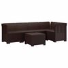 vidaXL 5-m&iacute;stn&eacute; Zahradn&iacute; Sofa ve Vzhledu Ratan PP Hněd&aacute;