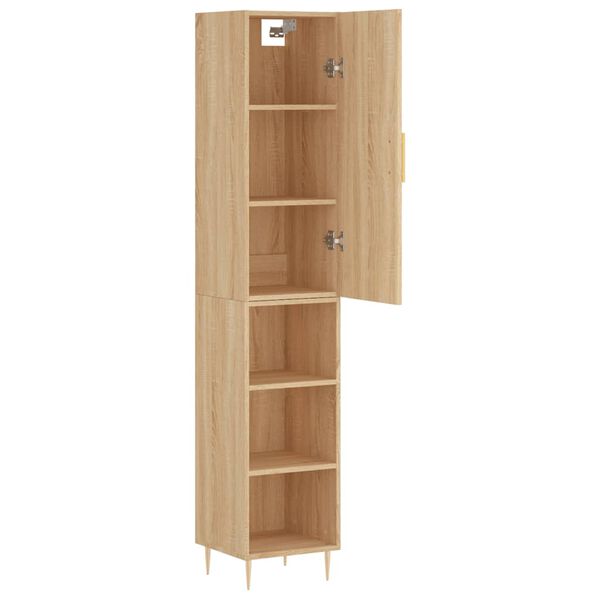 vidaXL Skř&iacute;ň highboard dub sonoma 34,5 x 34 x 180 cm kompozitn&iacute; dřevo
