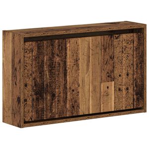 vidaXL N&aacute;stěnn&aacute; skř&iacute;ň na boty ZWOLLE 71 x 17 x 43 cm Kompozitn&iacute; dřevo