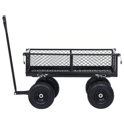 vidaXL Zahradní ruční vozík černý 250 kg