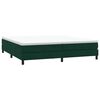 vidaXL Postel Box Spring bez matrace tmavě zelen&aacute; 200x210 cm samet
