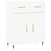 vidaXL Skř&iacute;ň highboard b&iacute;l&aacute; 69,5 x 34 x 180 cm kompozitn&iacute; dřevo