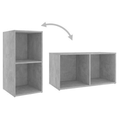 vidaXL TV stolky 2 ks betonově šedé 72 x 35 x 36,5 cm dřevotříska