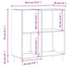 vidaXL Skříňka na LP desky šedá sonoma 84,5x38x89 cm kompozitní dřevo