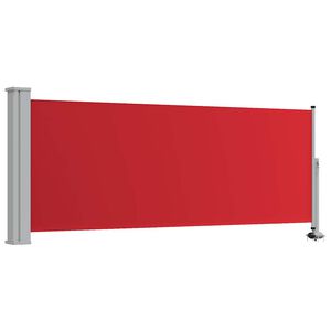 vidaXL Zatahovac&iacute; bočn&iacute; mark&yacute;za / z&aacute;stěna na terasu 100x300 cm červen&aacute;