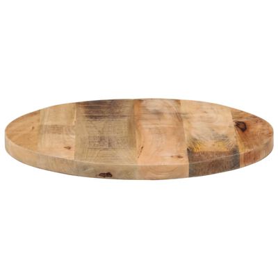vidaXL Stolní deska Ø50x1,5 cm kulatá masivní hrubé mangovníkové dřevo