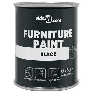 vidaXL Barva na nábytek Černá 10 x 10 x 12,2 cm Tisk na zeď