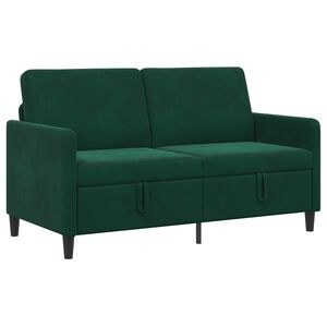 vidaXL Sofa s &uacute;ložn&yacute;m prostorem Tmavě zelen&aacute; 152 x 78 x 87 cm