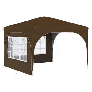vidaXL P&aacute;rty stan s v&yacute;suvn&yacute;m st&aacute;nkem 290 x 290 x 245 cm Taupe