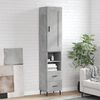 vidaXL Skř&iacute;ň highboard betonově &scaron;ed&aacute; 34,5x34x180 cm kompozitn&iacute; dřevo