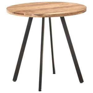 vidaXL J&iacute;deln&iacute; stůl 80 cm masivn&iacute; ak&aacute;ciov&eacute; dřevo