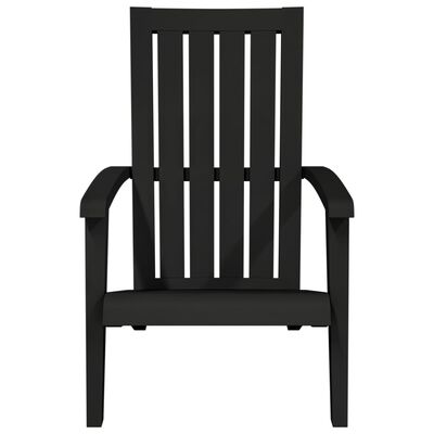 vidaXL Zahradní židle Adirondack černá polypropylen