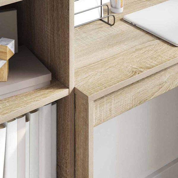 vidaXL Stůl se z&aacute;suvkou 2 pcs Sonoma dub