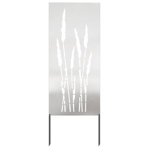 vidaXL Soukrom&iacute; na zahradě Stř&iacute;brn&aacute; 50 x 140 cm Nerezov&aacute; ocel