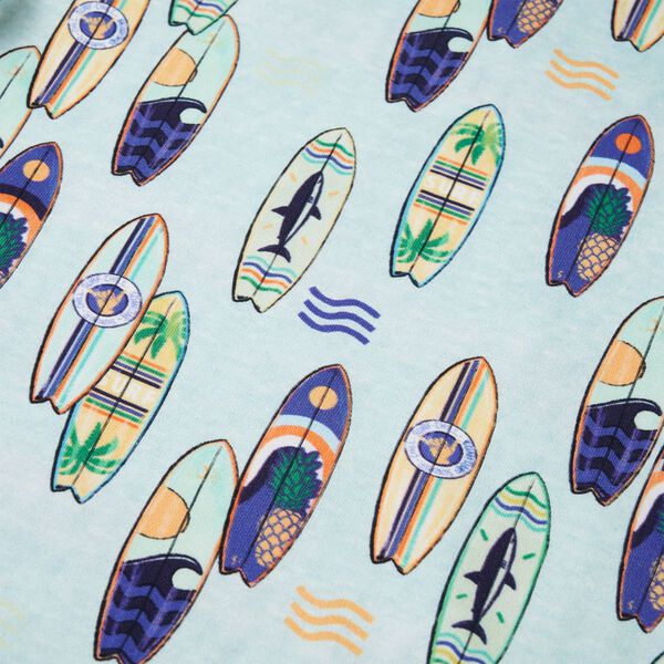 Dětsk&aacute; mikina bledě modr&aacute; melanž 104