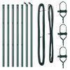vidaXL Plotov&yacute; sloupek. 7 pcs Zelen&aacute; Ocel