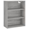 vidaXL Skříň highboard šedá sonoma 69,5 x 34 x 180 cm kompozitní dřevo