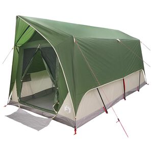 vidaXL Tunelov&yacute; stan se střechou Zelen&aacute; 8 osob Polyester a ocel