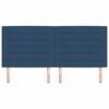 vidaXL Čelo postele Modr&aacute; 200 cm textil