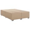 vidaXL Box spring postel s matrac&iacute; cappuccino 160x200 cm uměl&aacute; kůže