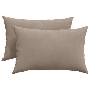 vidaXL Pohovkov&eacute; pol&scaron;t&aacute;ře 2 pcs Taupe 60 x 40 cm textil