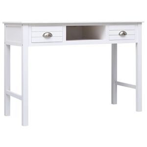 vidaXL Psac&iacute; stůl b&iacute;l&yacute; 108 x 45 x 76 cm masivn&iacute; pavlovnie