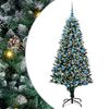 vidaXL Uměl&yacute; v&aacute;nočn&iacute; stromeček Zelen&aacute; 180 cm PVC, ocel a plast
