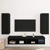 vidaXL Nástěnná skříň na TV Nástěnný 2 pcs Černý dub 30,5 x 30 x 90 cm