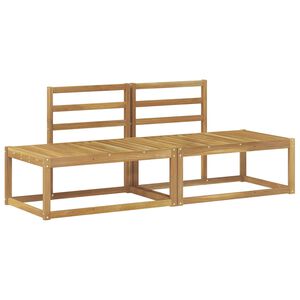 vidaXL Venkovn&iacute; koncov&aacute; pohovka 2 Kus B&iacute;l&aacute; 182,5 x 63 x 73 cm