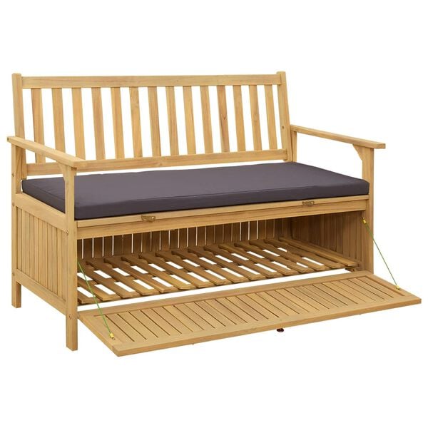 vidaXL &Uacute;ložn&aacute; lavice s pol&scaron;t&aacute;řem s &uacute;loži&scaron;těm se dveřmi