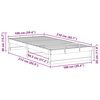 vidaXL Rám postele Bílá 100 x 210 cm Masivní borové dřevo
