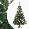 vidaXL Uměl&yacute; v&aacute;nočn&iacute; stromek s v&aacute;nočn&iacute;mi koulemi 150 cm 150 LED