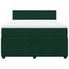 vidaXL Box spring postel s matrac&iacute; tmavě zelen&aacute; 160x200 cm samet