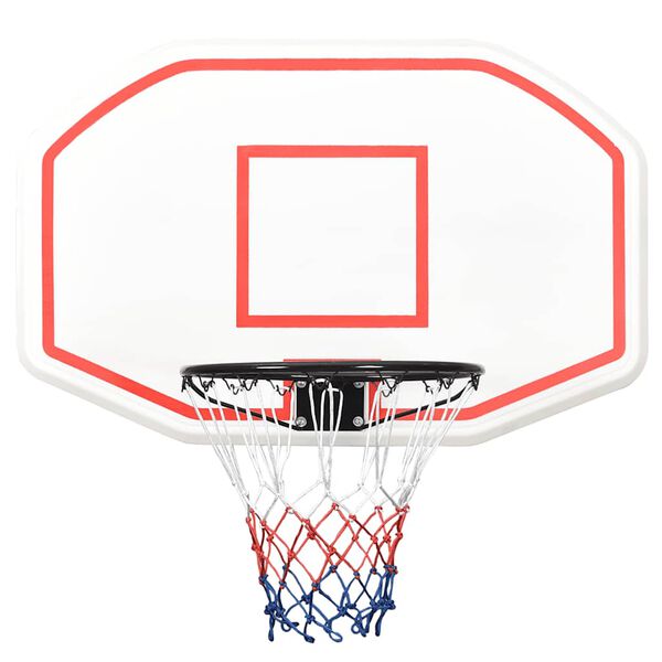 vidaXL Basketbalový koš bílý 109 x 71 x 3 cm polyethylen