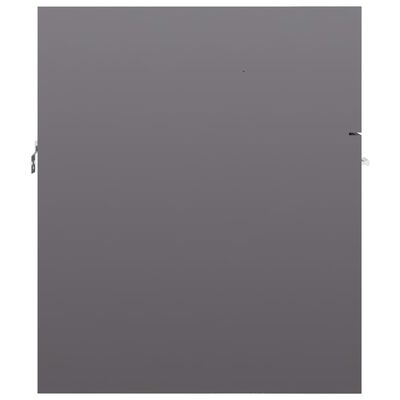 vidaXL Skříňka pod umyvadlo šedá vysoký lesk 41x38,5x46 cm dřevotříska
