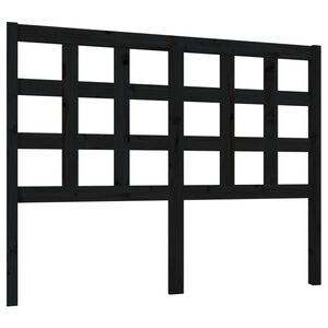 vidaXL Čelo postele čern&eacute; 125,5 x 4 x 100 cm masivn&iacute; borovice