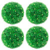 vidaXL Uměl&eacute; buxus koule s LED světly 4 ks zelen&eacute; 12 cm