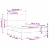 vidaXL Postel s &uacute;ložn&yacute;m prostorem a matrac&iacute; Kr&eacute;mov&aacute; 140 x 190 cm