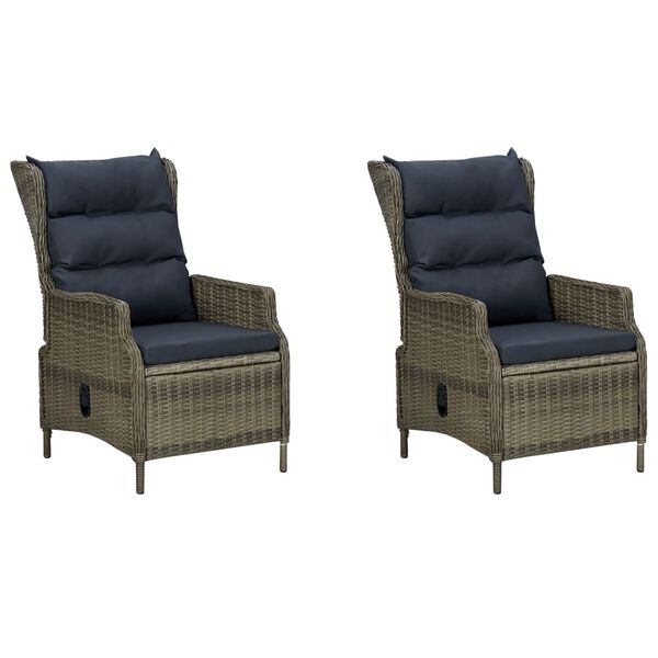 vidaXL 7d&iacute;ln&yacute; zahradn&iacute; j&iacute;deln&iacute; set s podu&scaron;kami polyratan hněd&yacute;