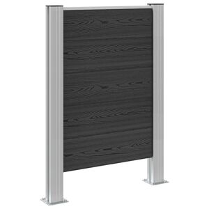 vidaXL Plot pro popelnice &Scaron;ed&aacute; 85 x 12 x 115 cm Hlin&iacute;k a WPC