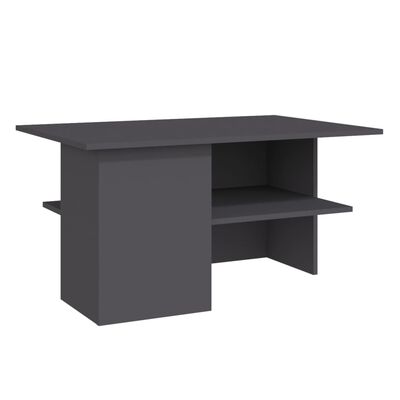 vidaXL Konferenční stolek šedý 90 x 60 x 46,5 cm dřevotříska