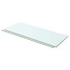 vidaXL Policov&eacute; desky 2 ks sklo čir&eacute; 60 x 20 cm